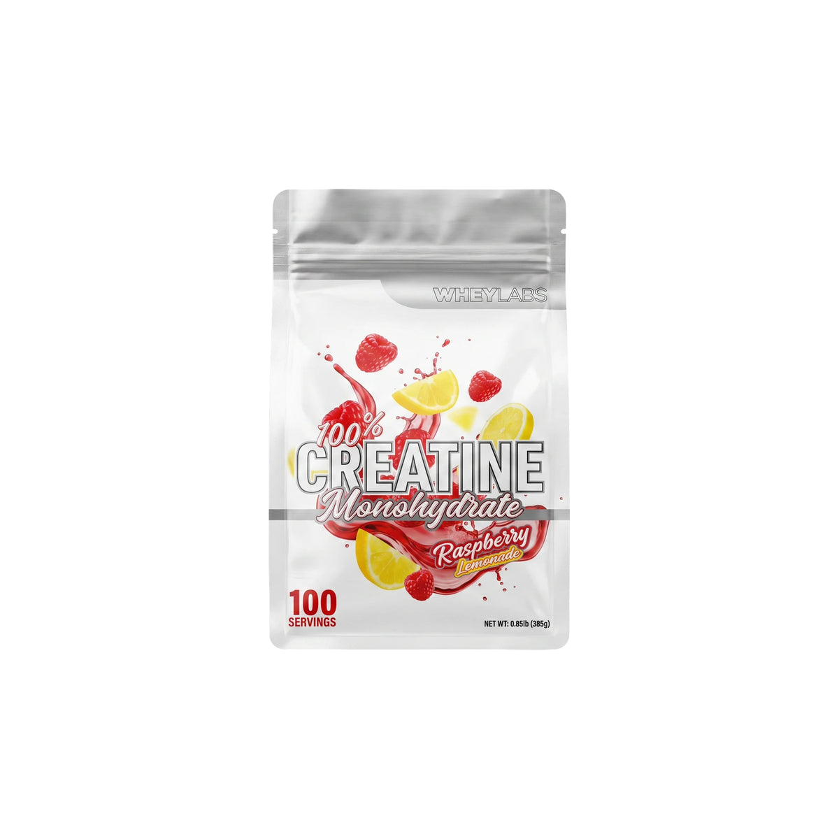 WheyLabs – 100% Creatine Monohydrate RASPBERRY LEMONADE 100svg