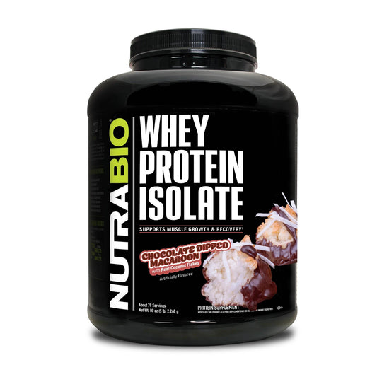 Nutrabio – Whey Protein Isolate CHOCOLATE DIPPED MACAROON 5lbs