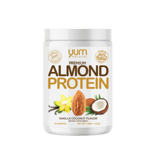 Yum Natural - Premium Almond Protein VANILLA COCONUT 740g