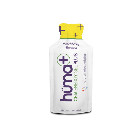 Huma + Chia Energy Gel Plus Natural Electrolytes Blackberry Banana 42g