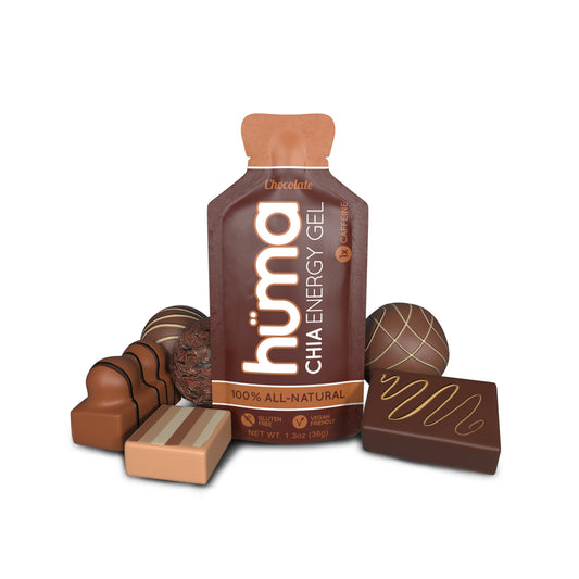 Huma – Chia Energy Gel Chocolate 1x Caffeine 36g
