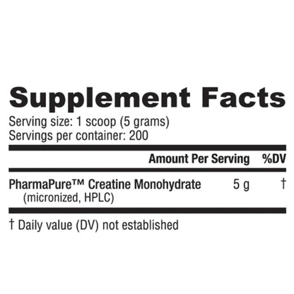 Nutrabio – Creatine Monohydrate 1000g