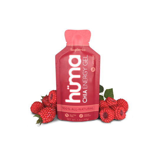 Huma – Chia Energy Gel Raspberries 1x Caffeine 42g