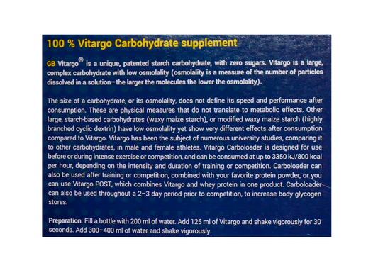 VITARGO - ELECTROLYTE GRAPE 2KG